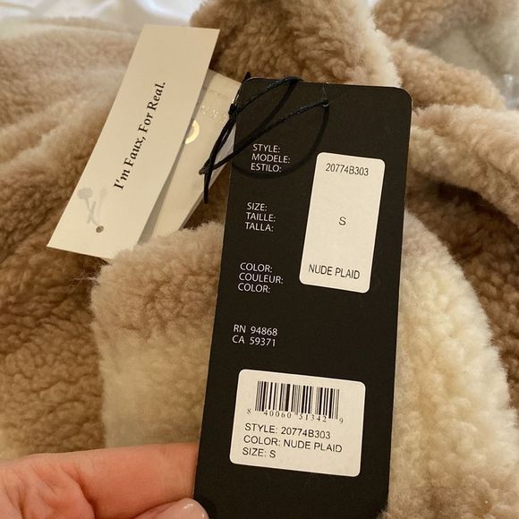 Bernardo Plaid Teddy coat - Picture 2 of 5